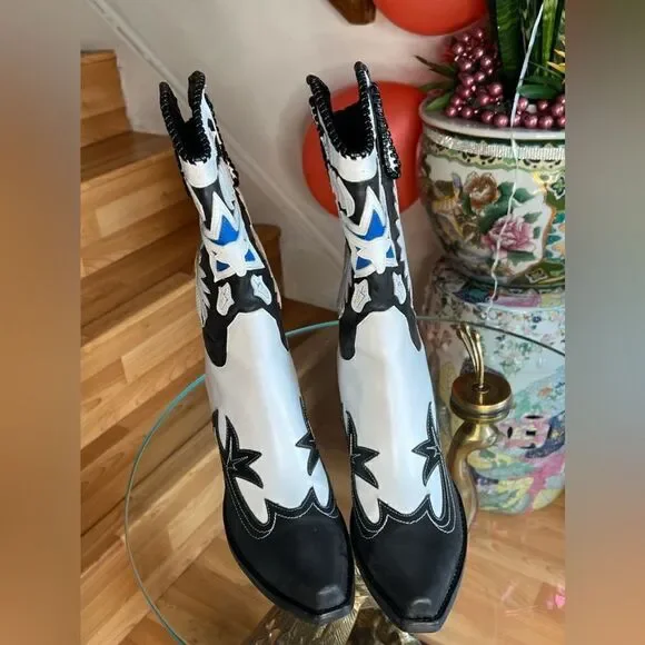 Free People c Jeffrey Campbell Conlon Cowboy Boots - Picture 5 of 8